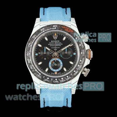 Swiss Clone Diw Rolex Quartz Carbon Cosmograph Daytona 4801 Men's Watch 